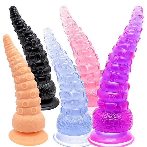 Clear Jelly Suction Tentacle Ride - alien, dildo, dildos, hentai, kinky