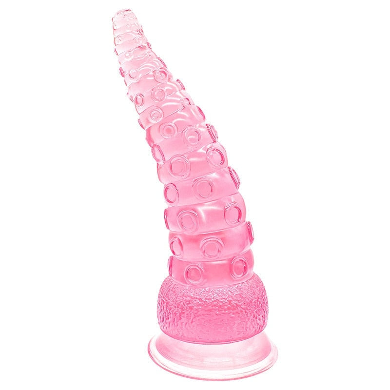 Clear Jelly Suction Tentacle Ride - Pink - alien, dildo, dildos, hentai, kinky