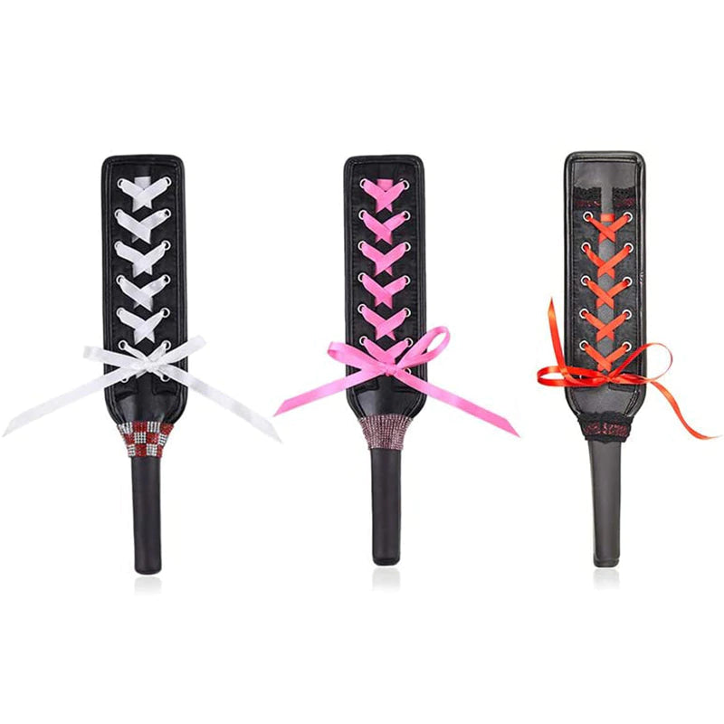 Corset Paddle (3 Colors!) - Set of all 3 (Save $15) - flog, flogging, lace up, laces,
