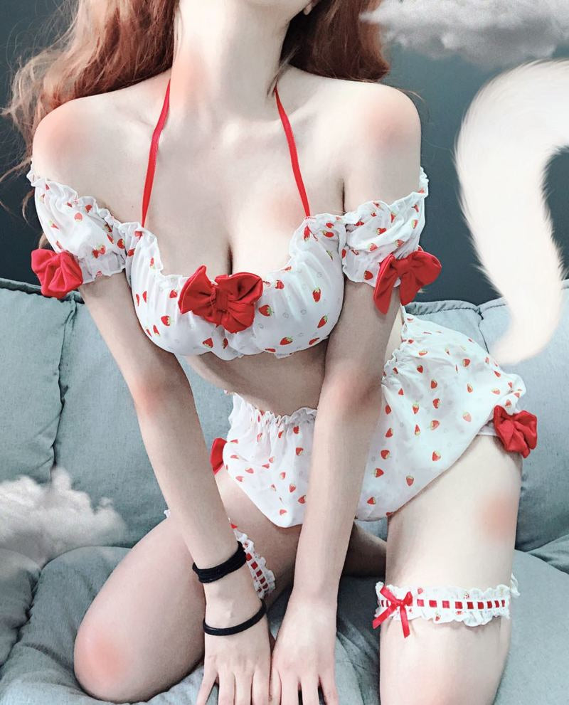 Country Strawberry Outfit - berries, berry, bloomer, bloomers, cosplay