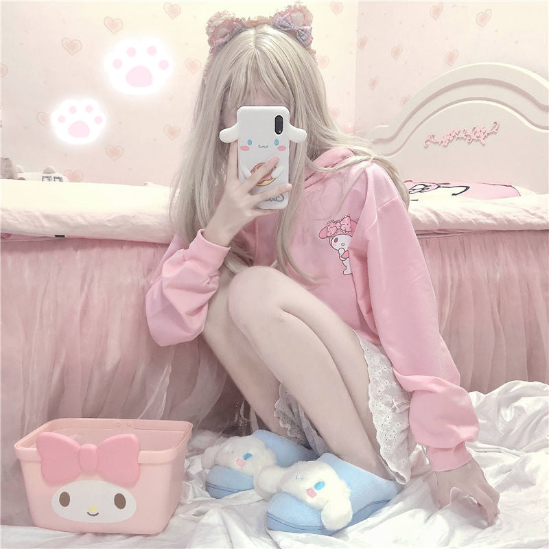 Cozy Melody Hoodie - bunny, bunny rabbit, clothes, clothing, fairy kei