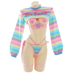 Yes Daddy Rainbow Set - S - cosplay, cosplayer, cosplaying, daddy, fairy kei