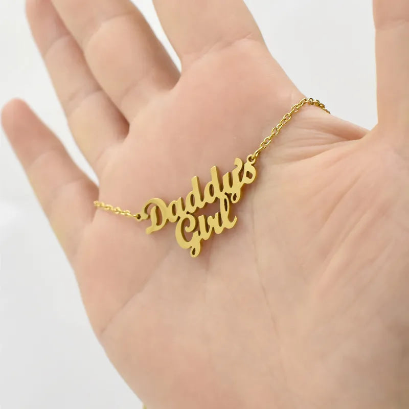 Daddy’s Girl Necklace - 18k, daddy’s baby, girl, gold, necklace