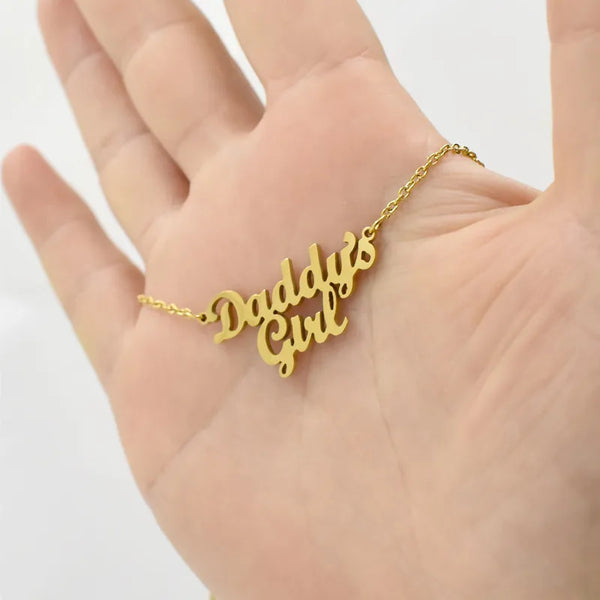 Daddy’s Girl Necklace - 18k, daddy’s baby, girl, gold, necklace