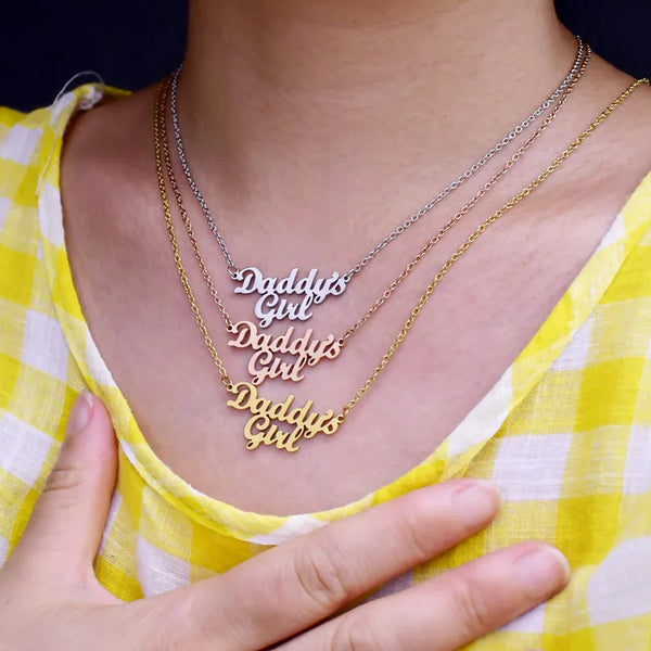 Daddy’s Girl Necklace - 18k, daddy’s baby, girl, gold, necklace