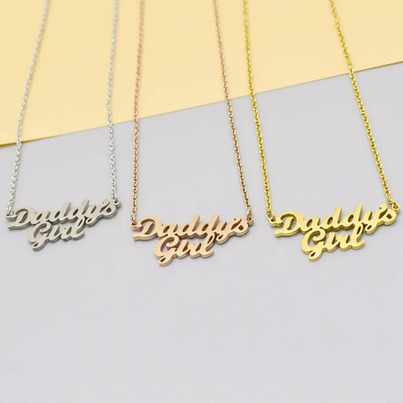 Daddy’s Girl Necklace - 18k, daddy’s baby, girl, gold, necklace