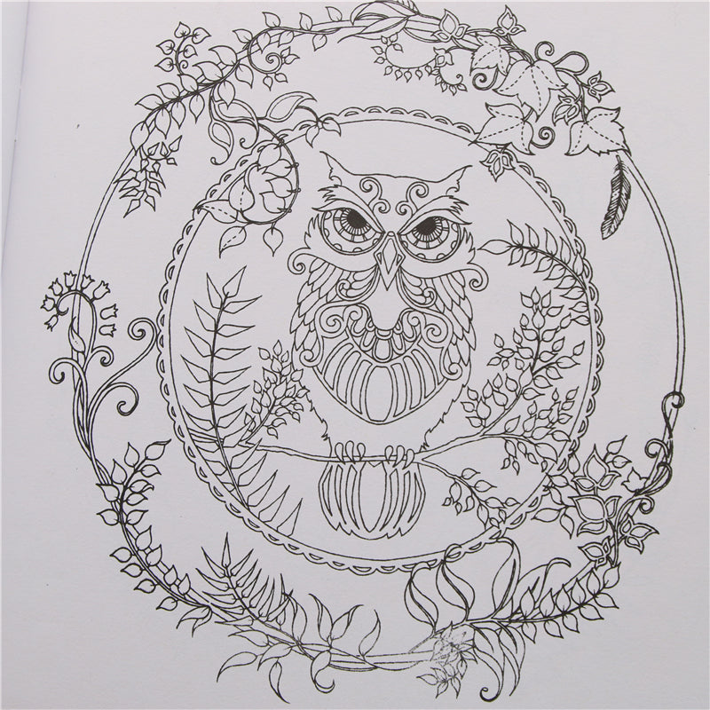 Enchanted Forest Coloring Book - books, coloring, coloring enchanted forest, forest