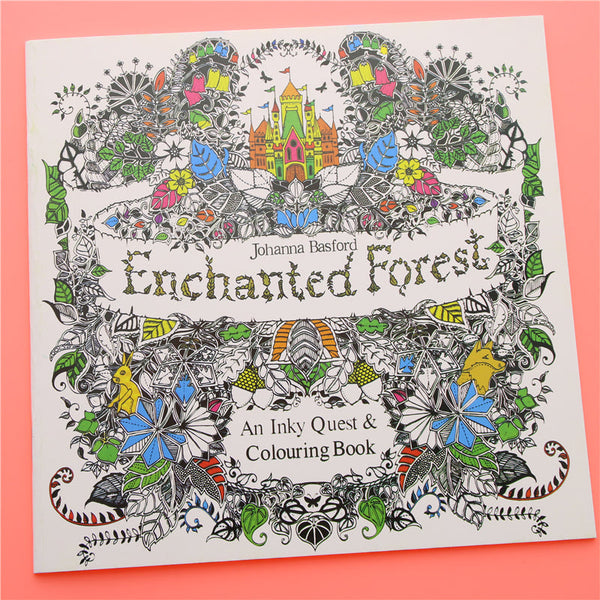 Enchanted Forest Coloring Book - books, coloring, coloring enchanted forest, forest