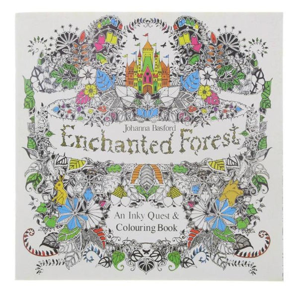 Enchanted Forest Coloring Book - books, coloring, coloring enchanted forest, forest