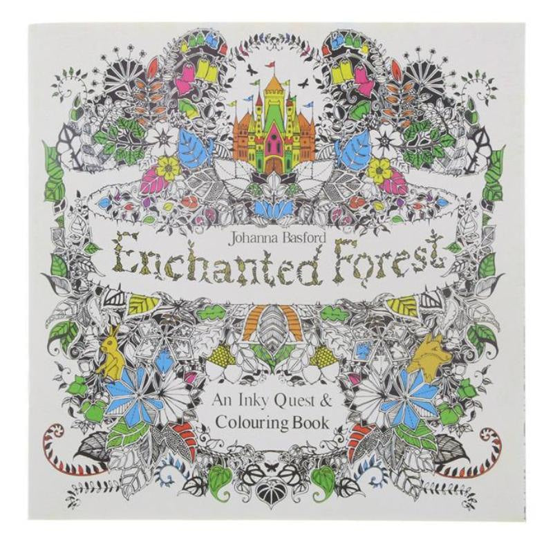 Enchanted Forest Coloring Book - books, coloring, coloring enchanted forest, forest