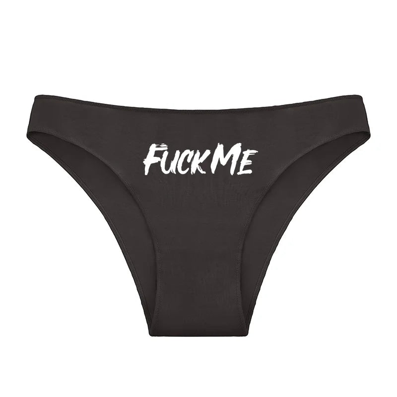 F*ck Me Undies - Black / M - boy, fuck me, little panties, underwear