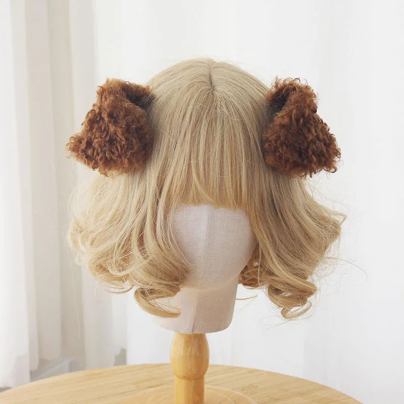 Floppy Puppy Ears - Brown - dog, dog ears, hair clip, clips, puppy