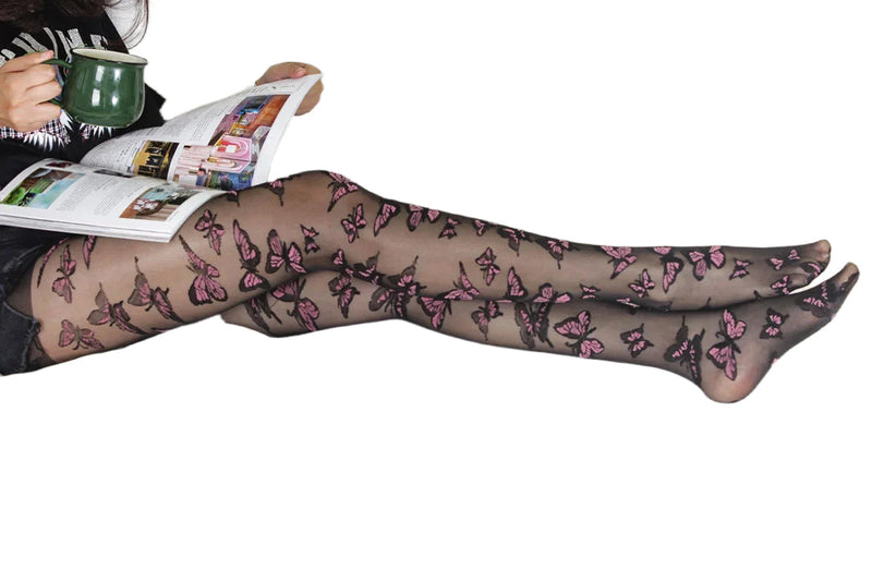 Fluttering Fairy Nylon Tights - fairycore, leggings, nylons, panty hose, pantyhose