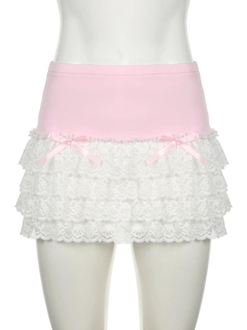 Frilly Princess Micro Skirt - dollette, frills, kawaii, lace, mini skirt