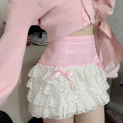 Frilly Princess Micro Skirt - dollette, frills, kawaii, lace, mini skirt