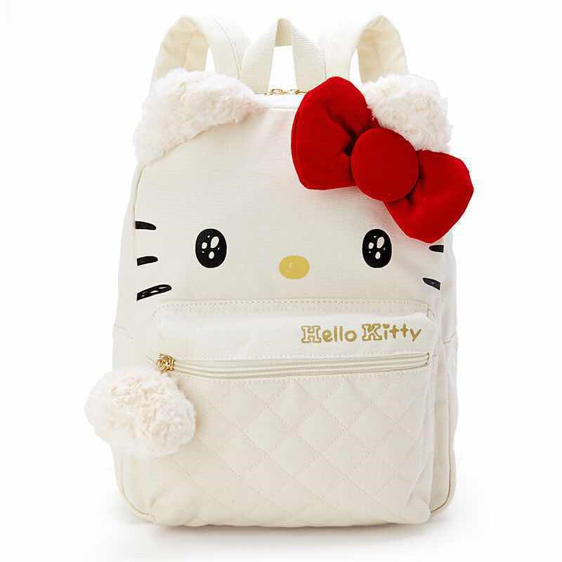 Fuzzy Bunny Backpack - backpack, bags, bunny ears, hello kitty