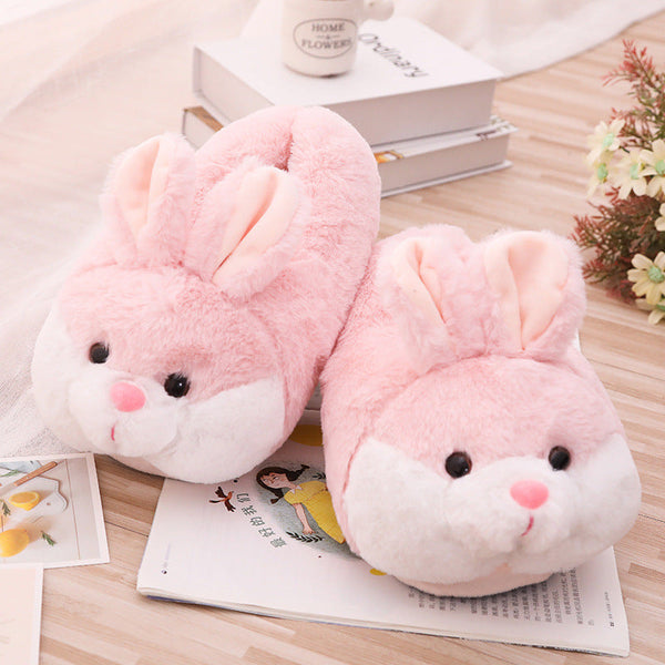 Fuzzy Bunny Slippers - bedtime shoes, bunnies, bunny, bunny ear, ears