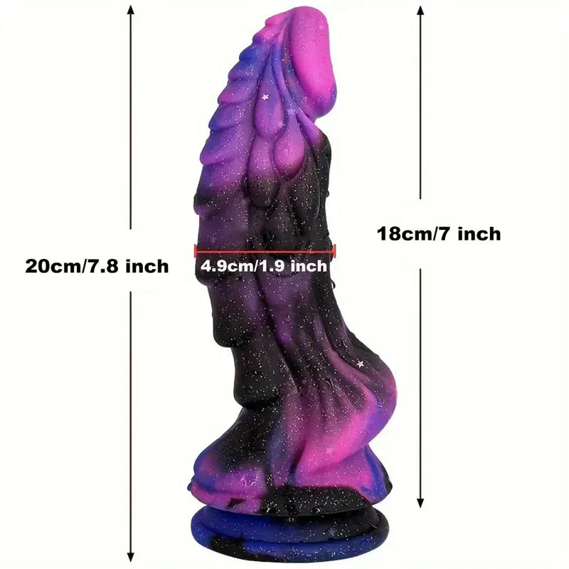 Galaxy Star Universe Dragon Shaped Monster Dildo Ride