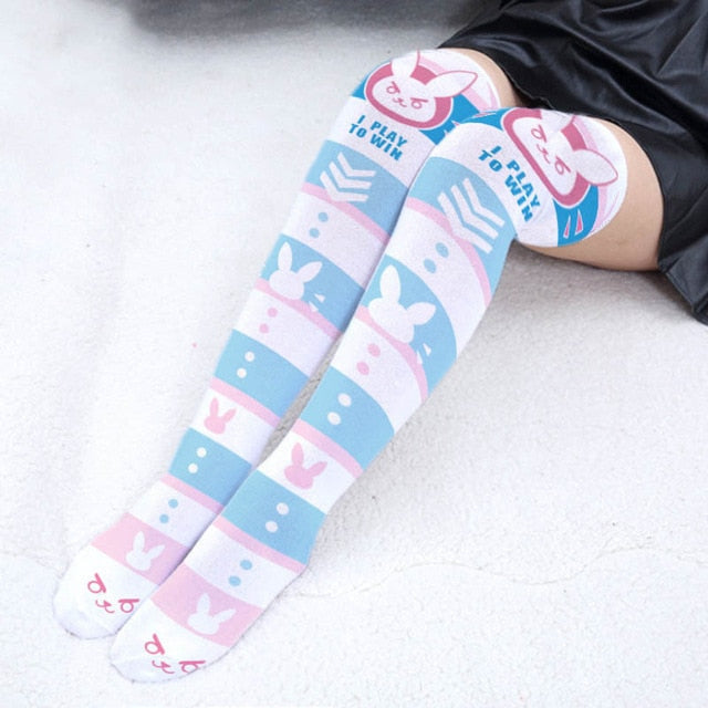 Gamer Bunny Stockings - anime, D.va, dva, game, gamer