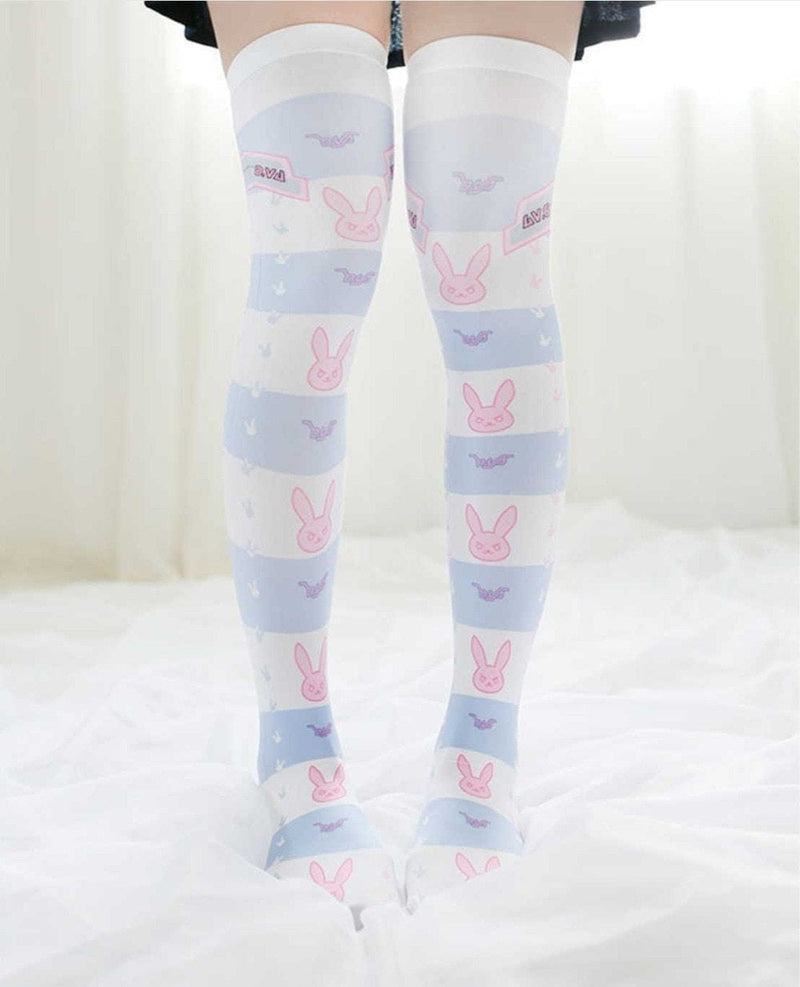 Gamer Bunny Stockings - anime, D.va, dva, game, gamer