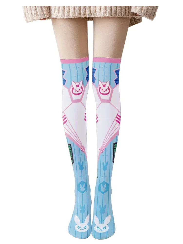 Gamer Bunny Stockings - anime, D.va, dva, game, gamer