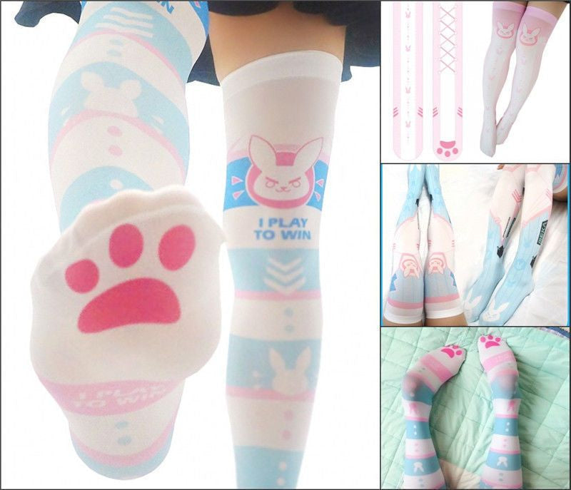 Gamer Bunny Stockings - anime, D.va, dva, game, gamer