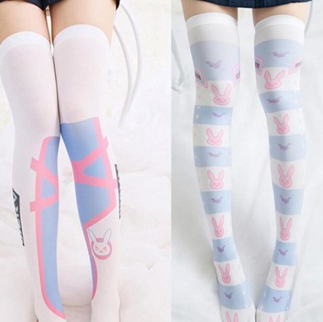 Gamer Bunny Stockings - anime, D.va, dva, game, gamer