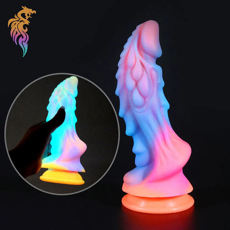 Glowing Drippy Dragon Ride - dildo, dildos, dragon, dragons, glow in the dark