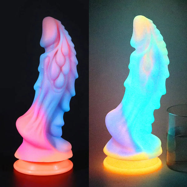 Glowing Drippy Dragon Ride - dildo, dildos, dragon, dragons, glow in the dark