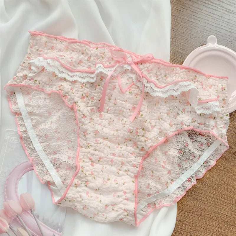 Grandma’s Panties - floral, flowers, lingerie, panties, underwear