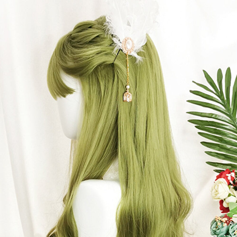 Green Lolita Wig - cosplay, cosplay wigs, costume, green wig, kanekalon