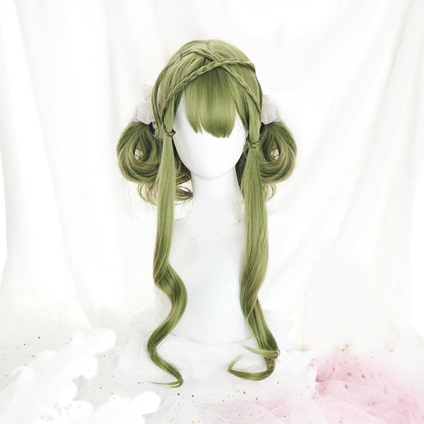 Green Lolita Wig - cosplay, cosplay wigs, costume, green wig, kanekalon