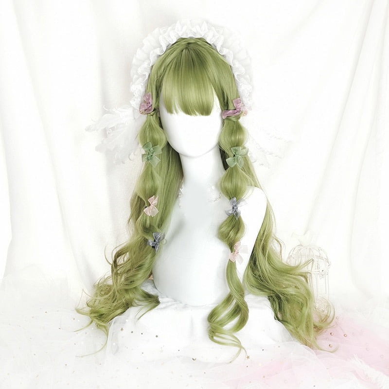 Green Lolita Wig - cosplay, cosplay wigs, costume, green wig, kanekalon