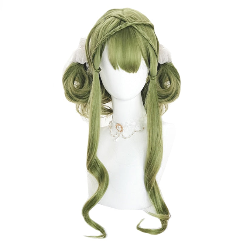 Green Lolita Wig - cosplay, cosplay wigs, costume, green wig, kanekalon