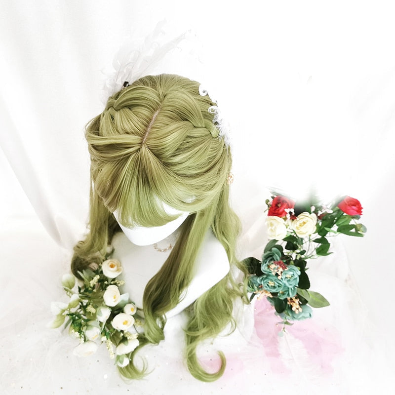 Green Lolita Wig - cosplay, cosplay wigs, costume, green wig, kanekalon