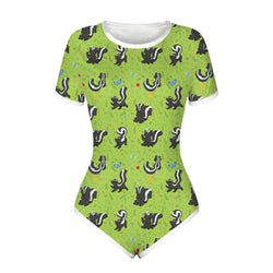 Green Skunk Onesie - bodysuit, bodysuits, jumpsuit, jumpsuits, onesies