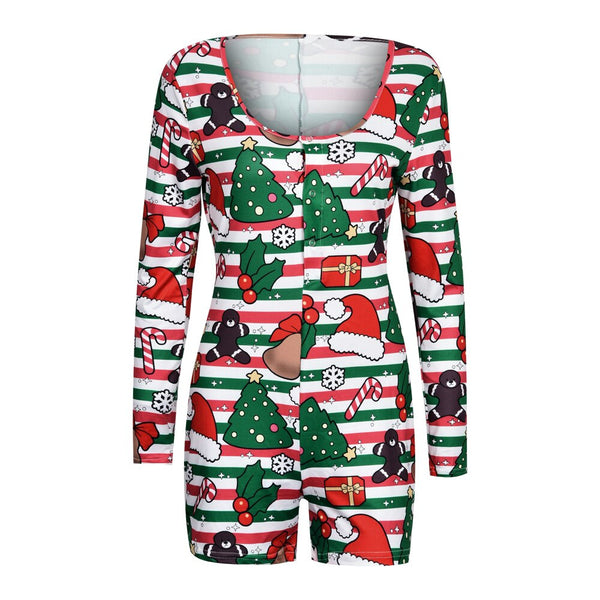 Holiday Sleeper - adult onesies, body suit, bodysuit, bodysuits, christmas