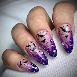 It’s Frickin Bats Press On Nails - halloween, nails, press on spooky