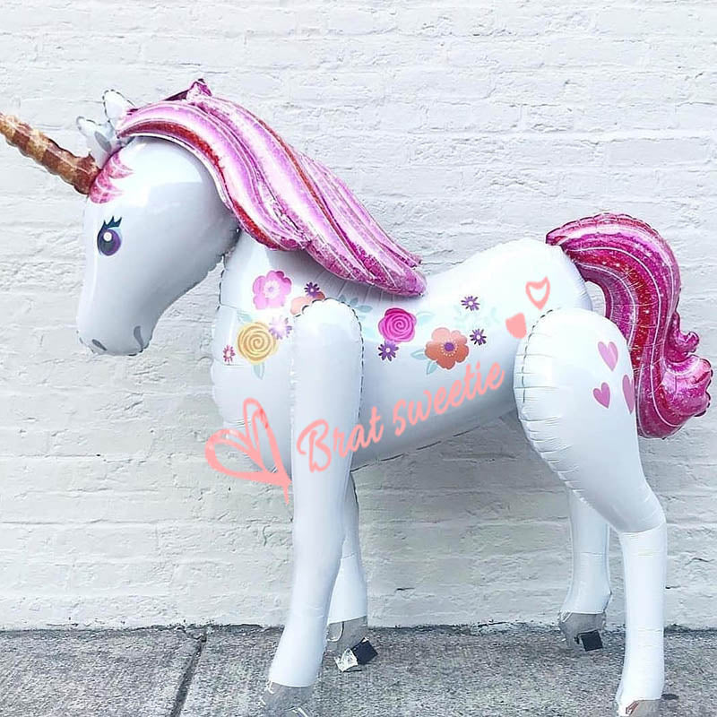 Jumbo Blow Up Unicorn - balloon, balloons, decoration, fluffy unicorns, foil