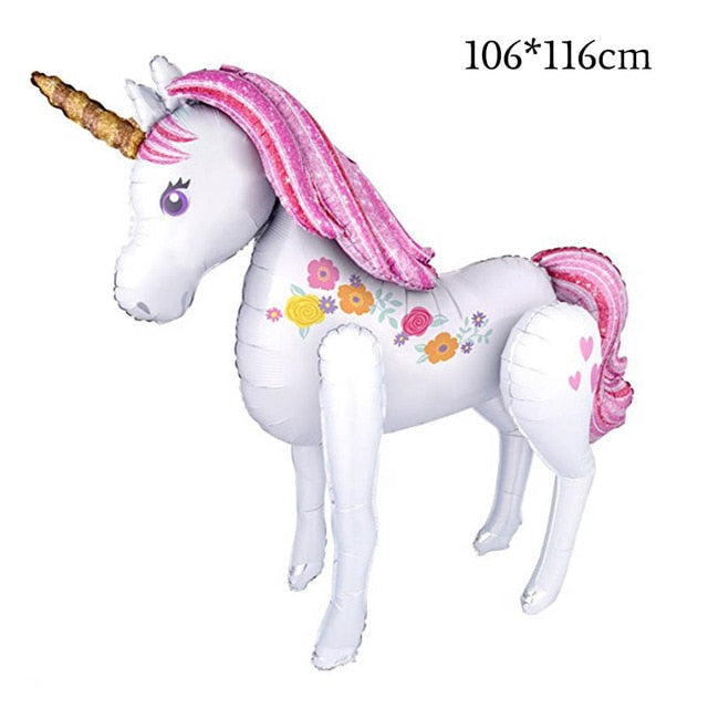 Jumbo Blow Up Unicorn - balloon, balloons, decoration, fluffy unicorns, foil