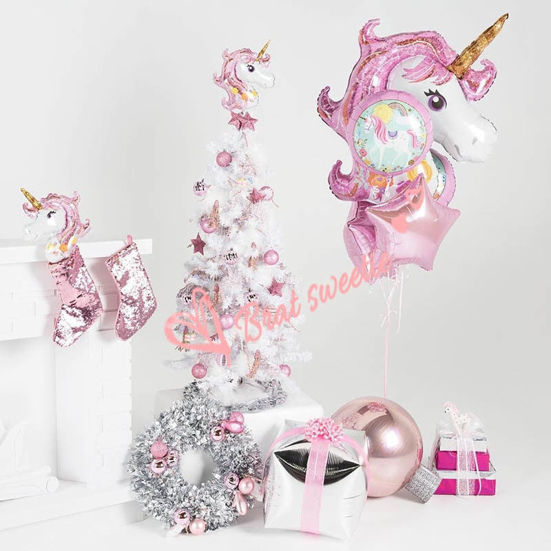 Jumbo Blow Up Unicorn - balloon, balloons, decoration, fluffy unicorns, foil