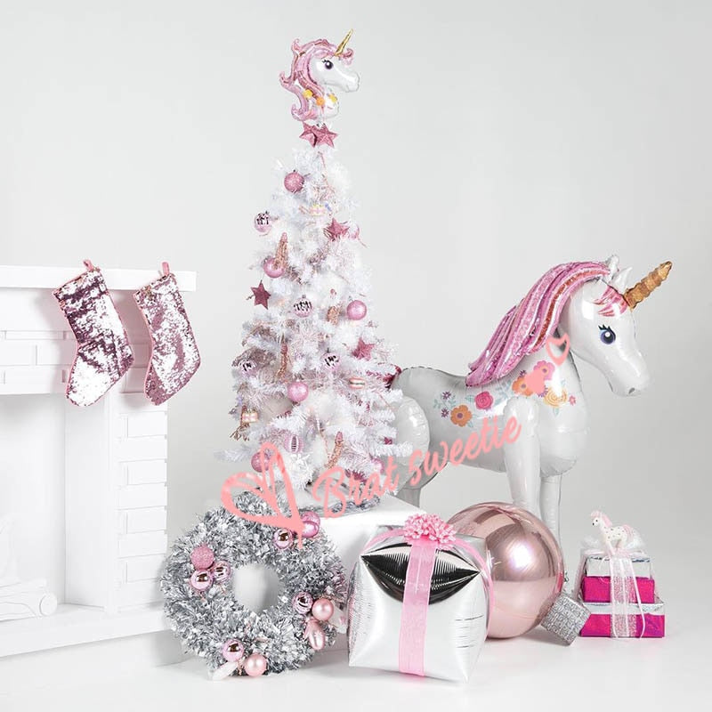 Jumbo Blow Up Unicorn - balloon, balloons, decoration, fluffy unicorns, foil