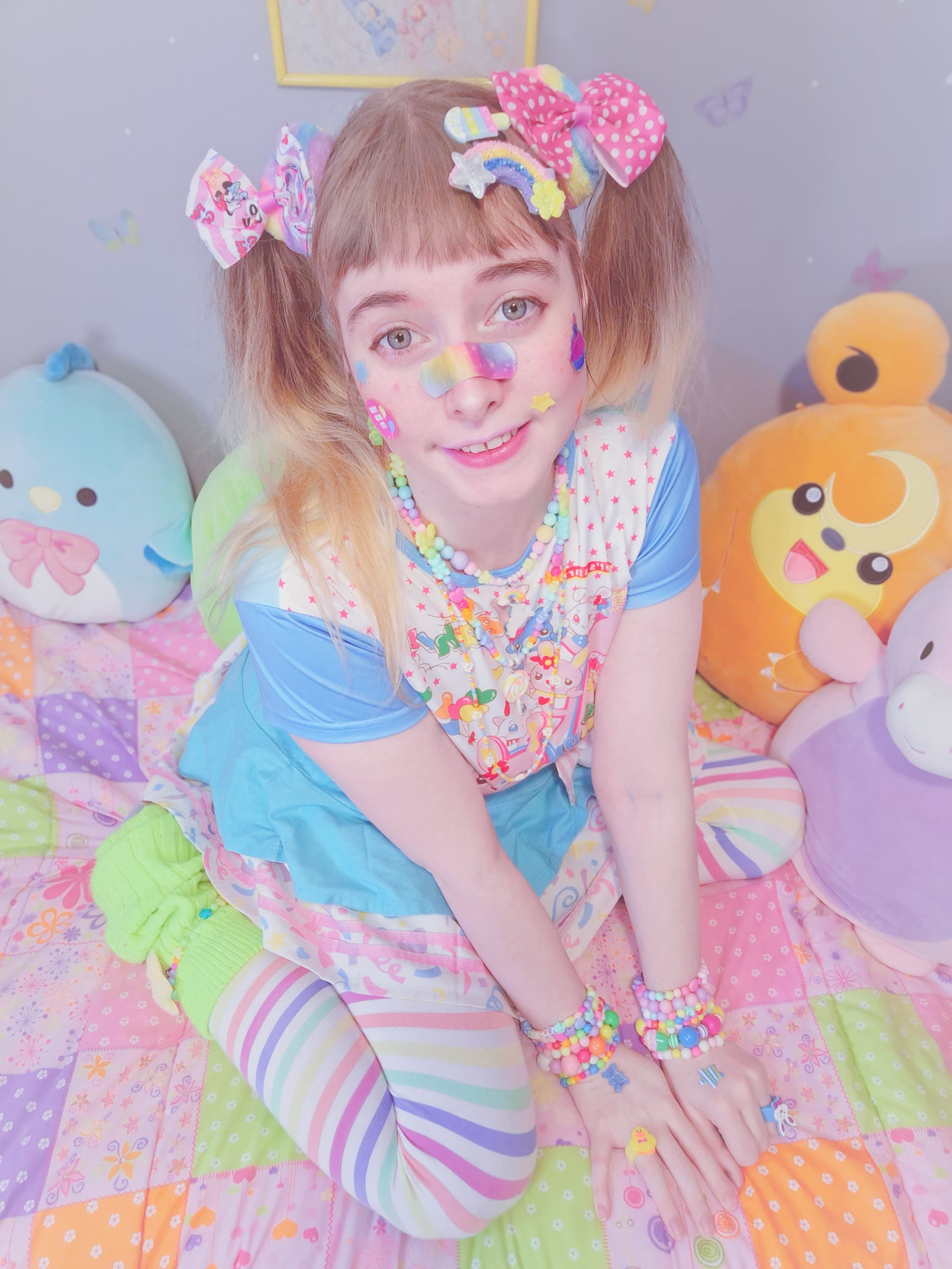 Kawaii Candycore Rainbow Party T-Shirt Top – DDLG Playground