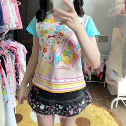 Kawaii Candycore Rainbow Party T-Shirt Top