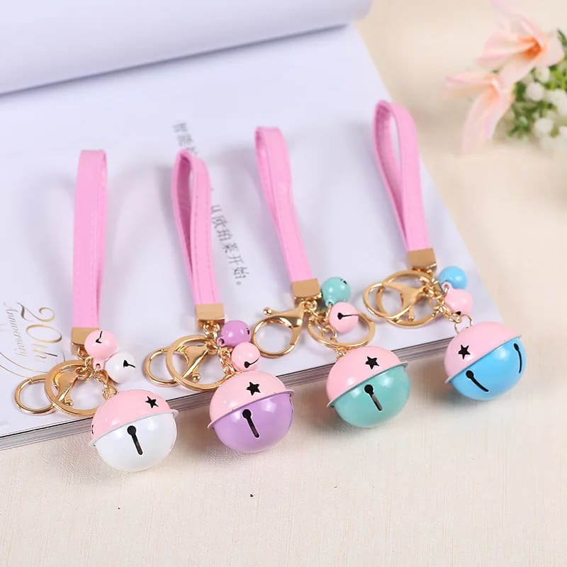 Kawaii Cute Kitten Bell Jingle Keychain