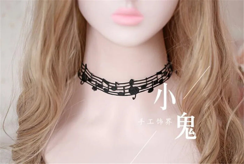 Kawaii Musical Princess Music Notes Collar Necklace