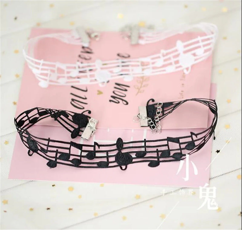 Kawaii Musical Princess Music Notes Collar Necklace