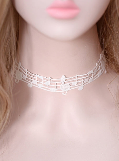 Kawaii Musical Princess Music Notes Collar Necklace