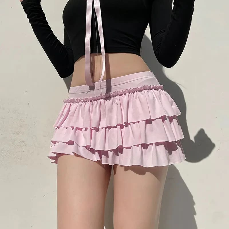 Kawaii Pink Frilly Micro Tutu Skirt