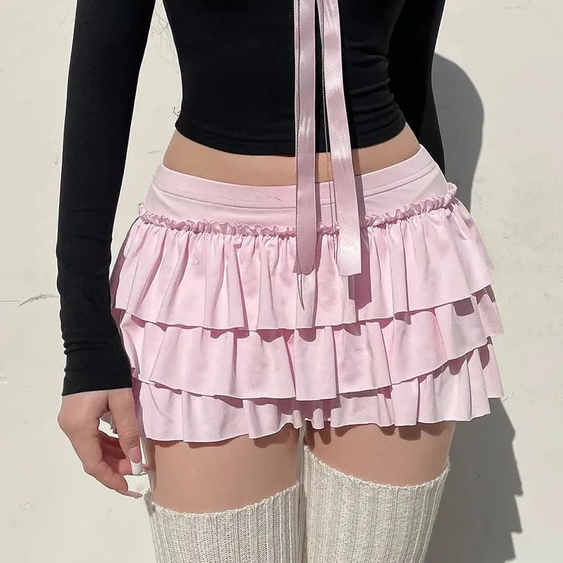 Kawaii Pink Frilly Micro Tutu Skirt